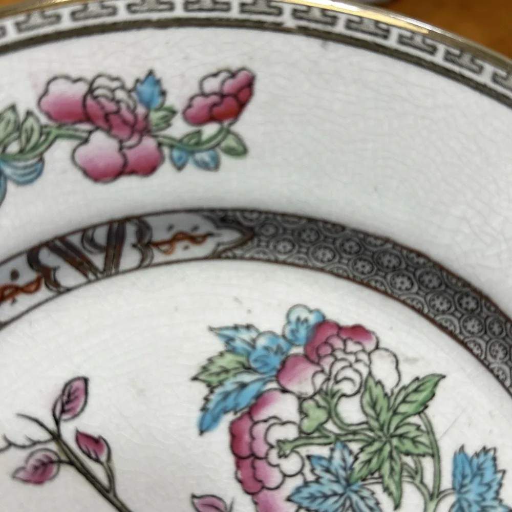 J&G Meakin Indian Tree Bread Plate Vintage Hanley England Ironstone 6.25